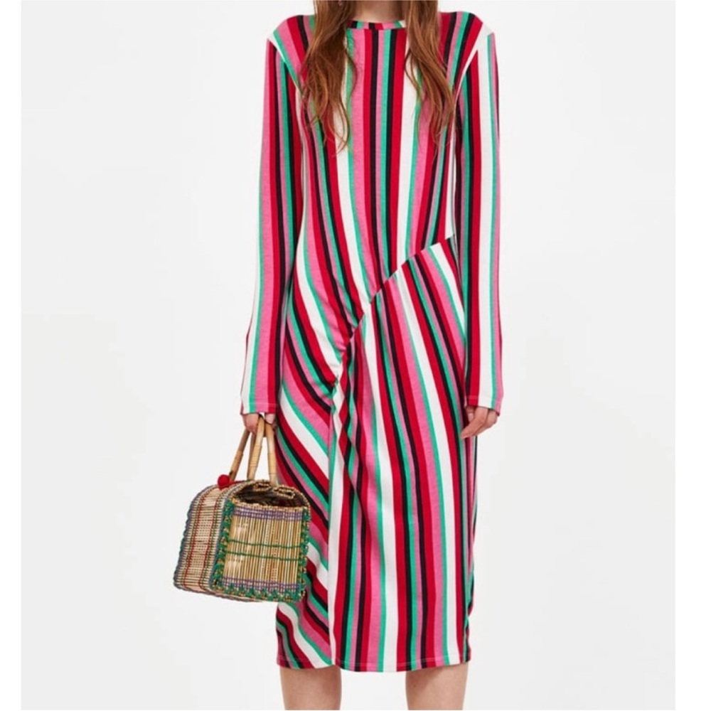 Zara striped dress
